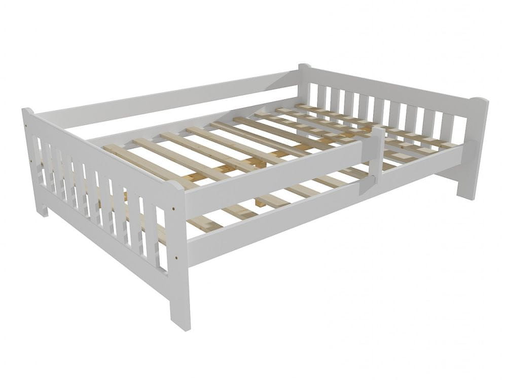 eoshop Detská posteľ DP 022 XL so zábranou (Rozmer: 140 x 200 cm, Farba dreva: farba biela)